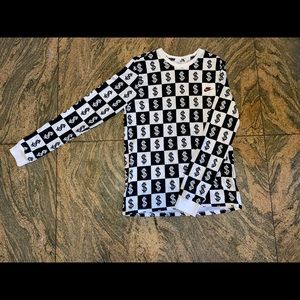 Nike checkered money sign long sleeve